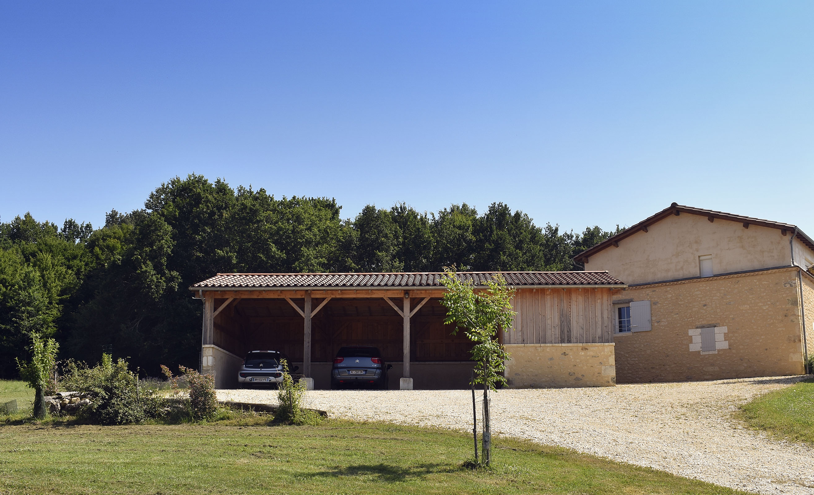 vue sur parking